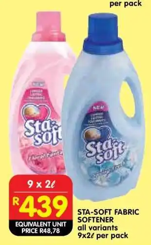 Shoprite STA-SOFT FABRIC SOFTENER offer