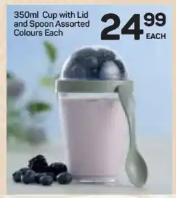 Pick n Pay Hypermarket 350ml Cup with Lid and Spoon offer