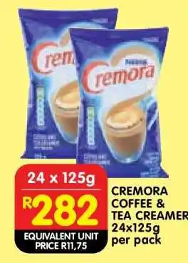 Shoprite CREMORA COFFEE & TEA CREAMER 24x125g offer