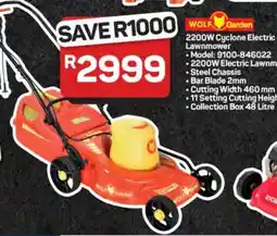 Pick n Pay Hypermarket WOLF Garden 2200W Cyclone Electric Lawnmower offer