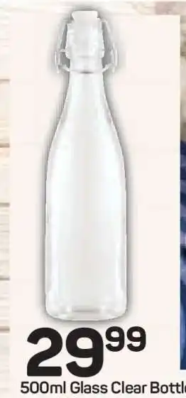 Pick n Pay Hypermarket 500ml Glass Clear Bottle offer