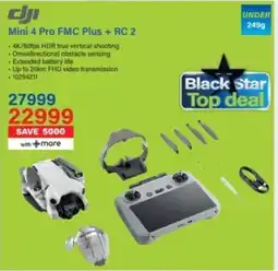 Incredible Connection Dji Mini 4 Pro FMC Plus + RC 2 offer