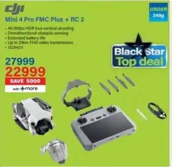 Incredible Connection Dji Mini 4 Pro FMC Plus + RC 2 offer