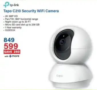 Incredible Connection Tp-link Tapo C210 Security WiFi Camera offer