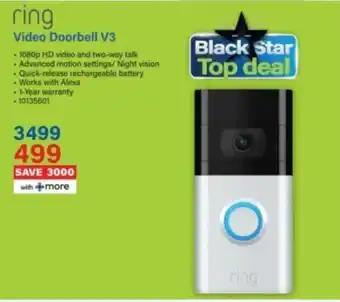 Incredible Connection Ring Video Doorbell V3 offer