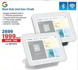 Incredible Connection Google Nest Hub 2nd Gen Chalk offer