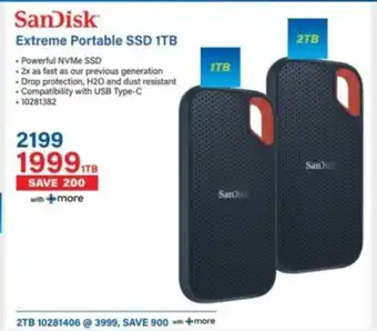 Incredible Connection SanDisk Extreme Portable SSD 1TB offer