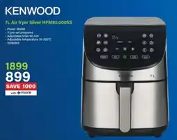 Incredible Connection KENWOOD Air fryer Silver HFM80.000SS offer