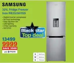 Incredible Connection SAMSUNG Fridge Freezer Inox RB33J3611S9 offer