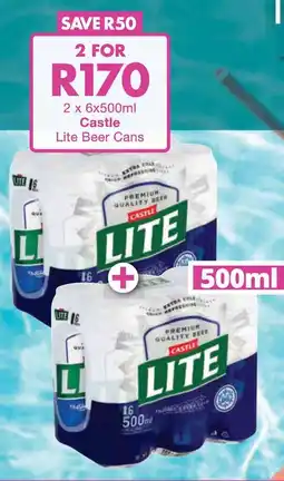 President Hyper Castle Lite Beer Cans offer