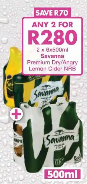 President Hyper Savanna Premium Dry/ Angry Lemon Cider NRB offer