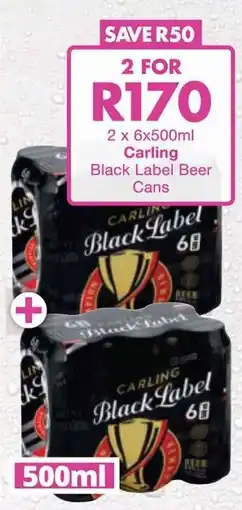 President Hyper Carling Black Label Beer Cans offer