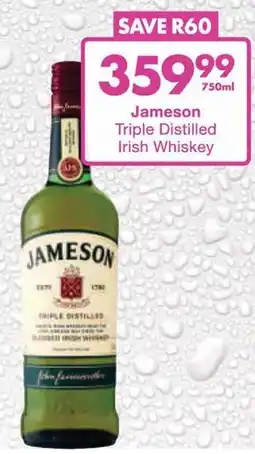 President Hyper Jameson Triple Distilled Irish Whiskey offer