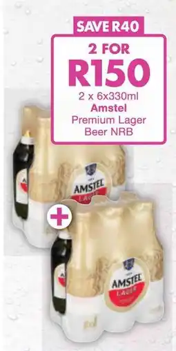 President Hyper Amstel Premium Lager Beer NRB offer