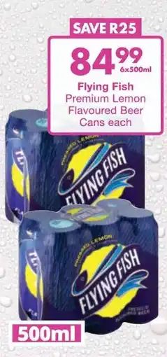 President Hyper Flying Fish Premium Lemon Flavoured Beer Cans offer