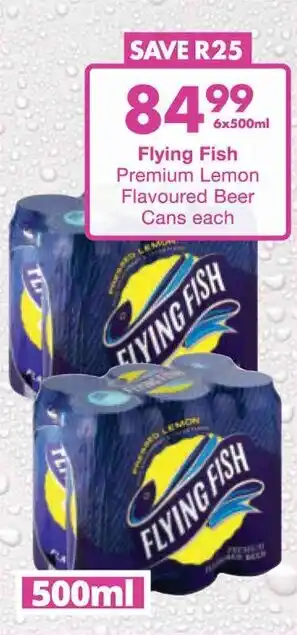 President Hyper Flying Fish Premium Lemon Flavoured Beer Cans offer