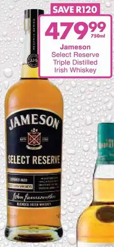 President Hyper Jameson Select Reserve Triple Distilled Irish Whiskey offer