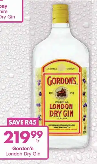 President Hyper Gordon's London Dry Gin offer
