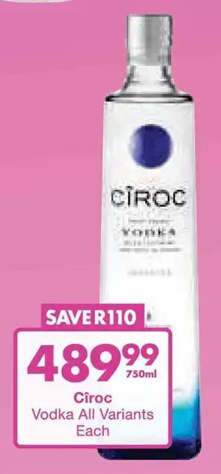 President Hyper Cîroc Vodka All Variants offer