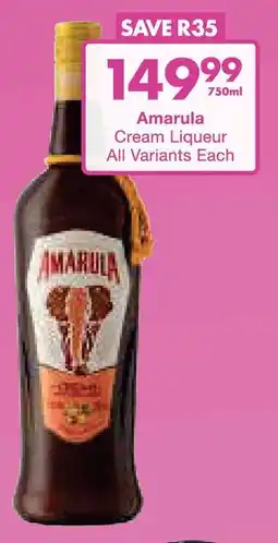 President Hyper Amarula Cream Liqueur All Variants offer