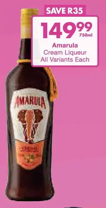 President Hyper Amarula Cream Liqueur All Variants offer
