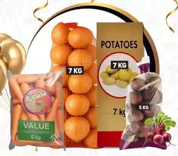 Take 'n Pay Potatoe, Onion, Carrot, Beetroot offer