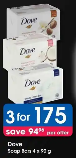 Clicks Dove Soap Bars offer
