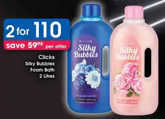 Clicks Silky Bubbles Foam Bath
