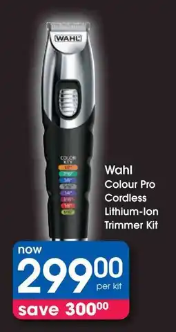 Clicks Wahl Colour Pro Cordless Lithium-Ion Trimmer Kit offer
