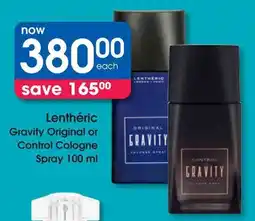 Clicks Lenthéric Gravity Original or Control Cologne Spray offer