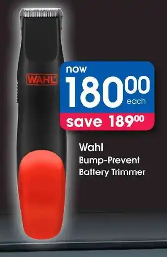 Clicks Wahl Bump-Prevent Battery Trimmer offer