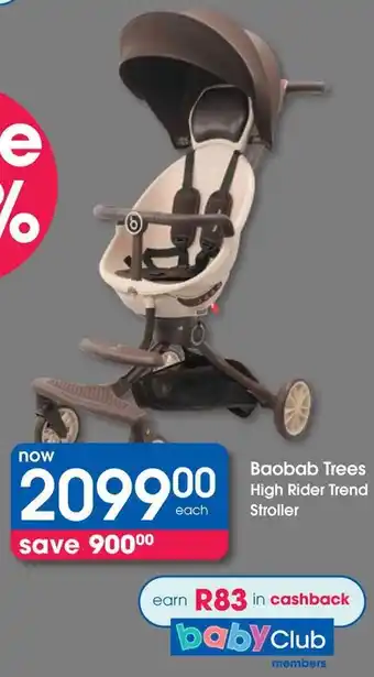 Clicks Baobab Trees High Rider Trend Stroller offer