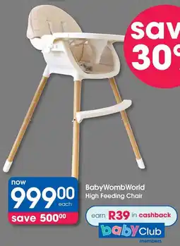 Clicks BabyWomb World High Feeding Chair offer