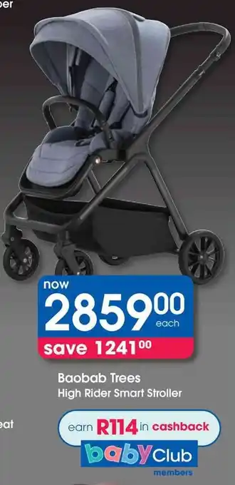Clicks Baobab Trees High Rider Smart Stroller offer