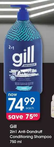 Clicks Gill 2in1 Anti-Dandruff Conditioning Shampoo offer