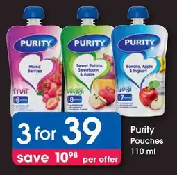 Clicks Purity Pouches offer