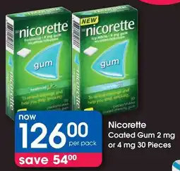 Clicks Nicorette Coated Gum offer
