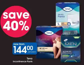 Clicks Tena Incontinence Pants offer