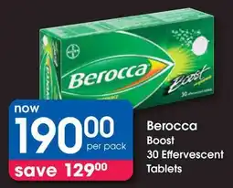 Clicks Berocca Boost 30 Effervescent Tablets offer