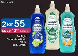 Clicks Sunlight Dishwashing Liquid offer