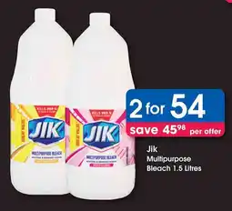 Clicks Jik Multipurpose Bleach offer