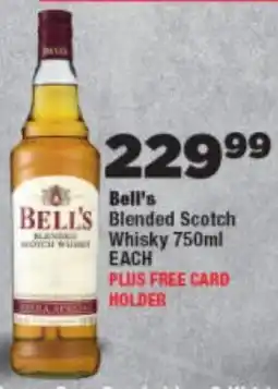 OK Foods Bell's Blended Scotch Whisky offer