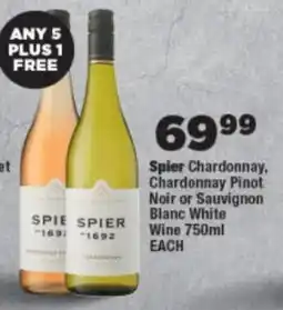 OK Foods Spier Chardonnay, Chardonnay Pinot Noir or Sauvignon Blanc White Wine offer