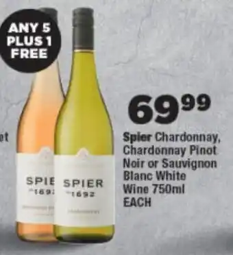 OK Foods Spier Chardonnay, Chardonnay Pinot Noir or Sauvignon Blanc White Wine offer
