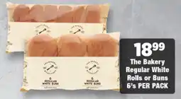 OK Foods The Bakery Regular White Rolls or Buns offer