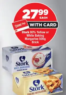 OK Foods Stork 80% Yellow or White Baking Margarine Brick offer