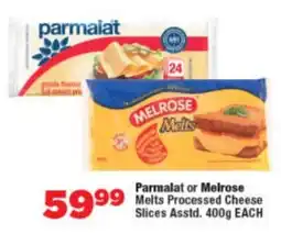 OK Foods Parmalat or Melrose Melts Processed Cheese Slices Asstd. offer