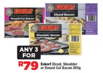 OK Foods Eskort Diced, Shoulder or Round Cut Bacon offer