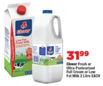 OK Foods Clover Fresh or Ultra-Pasteurised Full Cream or Low Fat Milk offer