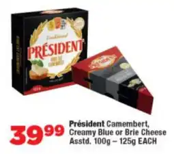 OK Foods Président Camembert, Creamy Blue or Brie Cheese Asstd. offer
